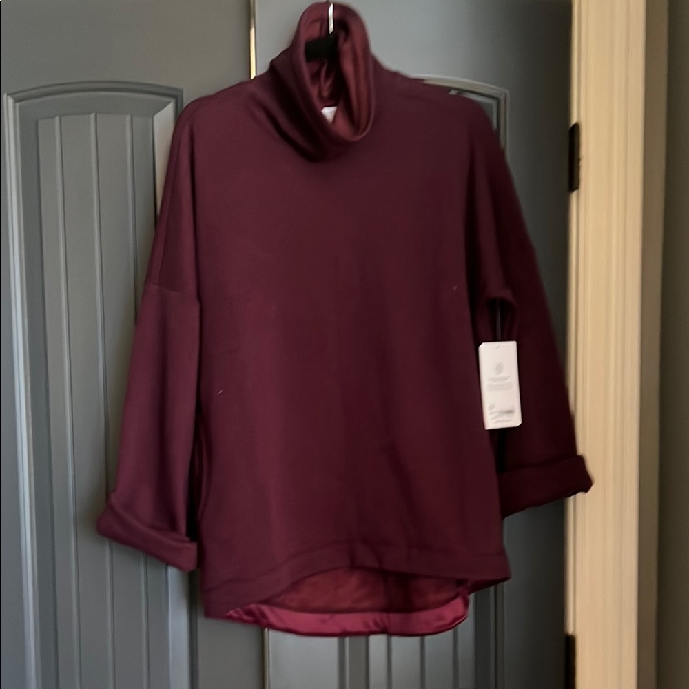Cozy karma funnel neck sweatshirt